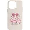 Hello Ten Est 2016 10th Birthday 10 Year Custodia per iPhone 14 Pro Max Hello Ten Est 2016 Coquette Bow 10° compleanno Girl 4