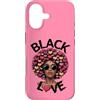 Storia nera Life Tee Co Custodia per iPhone 17 Capelli afro neri della regina dell'amore