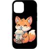 Kawaii Boba Tea Japan Otaku Bubble Milk Custodia per iPhone 12/12 Pro Fox Bere Boba Tea Kawaii Giappone Otaku Bubble Milk Tea