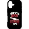 True Crime Merch for Investigative Crime Custodia per iPhone 17 Esperto forense dalla nascita 1971 Compleanno a tema crimine vero