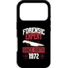True Crime Merch for Investigative Crime Custodia per iPhone 17 Pro Esperto forense dalla nascita 1972 Compleanno a tema crimine vero