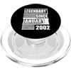Lustige Geburtstagssprüche zum 25. B-Day 25° compleanno leggendario dal gennaio 2002 proversa di compleanno PopSockets PopGrip per MagSafe