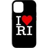 I HEART LOVE RHODE ISLAND Custodia per iPhone 12/12 Pro I LOVE HEART RODE ISLAND RI