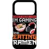 Ramen And Gaming Anime Gifts For Boys Ki Custodia per iPhone 17 Pro Non riesco a sentirti, sto giocando e mangiando Ramen Gamer giapponese