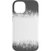 Minimalist Graphic Style Custodia per iPhone 14 Fiocchi Di Neve Inverno Sfondo Grigio