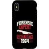 True Crime Merch for Investigative Crime Custodia per iPhone X/XS Esperto forense dalla nascita 1964 Compleanno a tema crimine vero