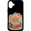 Jimbeels Custodia per iPhone 16 Plus Handmade Home Hours cucito patchwork filo