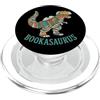 Libro Lettura Lettore Dinosauro T-rex Ca Bookasaurus PopSockets PopGrip per MagSafe