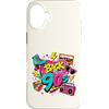 Funny Nineties 90s Costume Party Back to Custodia per iPhone 16 Plus Back to 90s Nostalgia Roller Skate Boombox Cassette anni Novanta