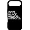 Dope Home Health Aide Career Culture Custodia per iPhone Air Donna nera stupefacente assistente sanitaria a domicilio African American Pride