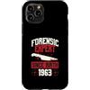 True Crime Merch for Investigative Crime Custodia per iPhone 11 Pro Esperto forense dalla nascita 1963 Compleanno a tema crimine vero