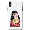 Grandio Design Funny Pop Art Gifts Custodia per iPhone X/XS I May Be Wrong But I Doubt It Sarcastico Vintage Pop Art Girl