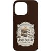 Goth Book Club Apparel Custodia per iPhone 14 Pro Max Lettore di bibliofili introverso del club di lettura degli amanti dei libri