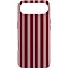 Burgundy pink Minimalist Girly Aesthetic Custodia per iPhone Air Modello a strisce verticali rosa bordeaux Y2K