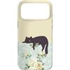 Animal Print Cute And Fun Custodia per iPhone 17 Pro Max Rose gialle estive pastello floreali Lazy Cat Sleepy
