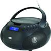 MAJESTIC Lettore CD Con Radio FM e DAB+ e Ingresso Aux Nero