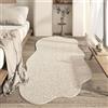 ZHONGZD Area Rugs - Tappeto in Cashmere Artificiale Tappeto a Forma di Nuvola Tappeto Irregolare Lavabile Morbido e Semplice con Supporto Antiscivolo per Una Facile Manutenzione
