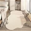 ZHONGZD Area Rugs - Tappeto in Cashmere Artificiale Tappeto a Forma di Nuvola Tappeto Irregolare Lavabile Morbido e Semplice con Supporto Antiscivolo per Una Facile Manutenzione