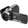 ASHATA Videocamera da Videocamera 4K 64MP per la Fotocamera YouTube, Filtro Multiplo da 3,0 Pollici da 3,0 Gradi a Rotazione a Rotazione LED Riempimento Luce OTG Interfaccia, per la