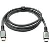System-S USB4 120 cm cavo tipo C maschio a maschio intrecciato 40 Gbps 240 W USB 4.0 cavo adattatore