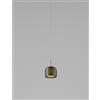 Vistosi JUBE SOSPENSIONE S VERDE ANTICO TRASPARENTE ORO SATINATO 2 L2214 1 LED 13w 2000lm 2700k DIMMERABILE