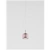 Vistosi JUBE SOSPENSIONE LED 13w 2000lm 3000k DIMMERABILE S AMETISTA CHIARA TRASPARENTE ACCIAIO SATINATO L3214 1