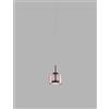 Vistosi JUBE SOSPENSIONE LED 13w 2000lm 3000k DIMMERABILE S AMETISTA CHIARA TRASPARENTE NERO OPACO 2 L3214 1