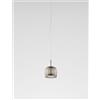 Vistosi JUBE SOSPENSIONE LED 13w 2000lm 3000k DIMMERABILE S FUME' TRASPARENTE ACCIAIO SATINATO L3214 1