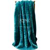 Riccardo Valeria Rynz Collection (TM), coperta effetto pelliccia in finto visone, grande ed extra-large, per divano da 2-3 posti o letto, disponibile in 13 colori, Tessuto, Teal, L (150 x 200 cm)