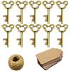 XONOR Apribottiglie vintage a forma di chiave scheletro per bomboniere nuziali decorazione rustica Pack of 50 Bronze