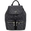 GUESS zaino per il tempo libero Manhattan II Flap Backpack Coal Logo grigio scuro