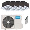 Olimpia Splendid Condizionatore Olimpia Splendid Nexya S6 E Cassette quadri split 9000+9000+9000+9000 BTU inverter A++ unità esterna 8.2 kW OS-CEMYH28EI/OS-K/SENAH09E