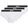 BOSS HipBr 3P One, Breve Uomo, Bianco 100, XS