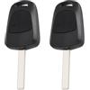 Briny River 2 Pezzi Guscio Chiave Auto A 2 Pulsanti Lama Non Tagliata Compatibile Con Opel MERIVA AGILA COMBO CORSA C ASTRA VECTRA