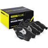 RIDEX PLUS 402B0034P Set d'assale Kit pastiglie freni Anteriore con clip pistone Compatibilità con VW Golf 4 Hatchback 1J1