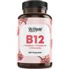 Yes Vegan Vitamina B Complesso (180 capsule) alto dosaggio - B12 Metilcobalamina