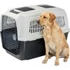 Ferplast Trasportino CLIPPER PLUS, Gabbia da Viaggio per Cani Omologata Iata, Trasportino per Cani di Grandi Dimensioni max 45 Kg, Trasportino per Animali Domestici, con Doppio Scomparto per Accessori