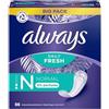 Always Daily Fresh Normal Pantyliners - Fragrance Free, prodotto per uso quotidiano
