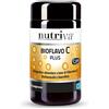 NUTRIVA Bioflavo C Plus, Integratore Alimentare a base di Vitamina C. Antiossidante, supporta il sistema immunitario. Fonte d'energia, riduce stanchezza e affaticamento. 60 compresse. Vegan C2P® Tech