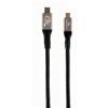Gembird Cavo di ricarica/dati Gembird Premium Usb-c 3.2 Gen2 20Gbps 100W 1.5m PD Nero [AKGEMKU00000060]