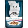 Gourmet Perle per Gatto da 85 gr Gusto Pesce dell'Oceano e Gamberetti