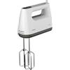 Aiwa Tesaberu AHX‑600 Frullatore a mano 450 W, 5 velocità + funzione turbo, 2 aste e gancio impastatore, accessori in acciaio inox, pulsante di espulsione, colore: bianco