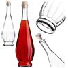 KADAX bottiglie in vetro 750ml con tappo in sughero - bottiglie vuote da riempire per liquore, grappa, olio e aceto, ideali per regali e fatte in casa
