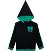 Harry Potter Slytherin Felpa con Cappuccio a Punta Ragazzi Nero 7-8 Anni