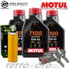 Motul - HIFLO - NGK Tagliando CF MOTO 800 MT Sport-Touring-Explore 2022-2024 Kit 7100 Filtro Candele