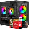 A4Z Pc Gaming Computer Desktop Fisso Ryzen 5 Ram 16gb Ssd 512gb RX 7600 8gb