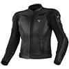 SHIMA CHASE Giacca Moto Uomo -Sportiva Giubbotto moto uomo in pelle estiva ventilato con cursori di spalla, protezioni protezioni per schiena, spalle e gomiti (Nero, 54)