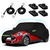 BETERNY Telo copriauto per Mini Cooper/Cooper S/Hardtop/Clubman/Countryman 4 porte, impermeabile, per tutte le condizioni atmosferiche, con fodera in cotone e cerniera, colore: nero