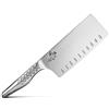 KAI Seki Magoroku Shoso Coltello da cucina cinese 16,5 cm lunghezza lama - acciaio inossidabile 5CR15MoV 56 (±1) HRC - affilatura convessa - manico in acciaio inossidabile 18-8 con motivo a rombi