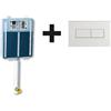 ITS Todini Todini Cassetta WC Idea Blu 20.00B con Placca Bianca Magnetica 20.15/M